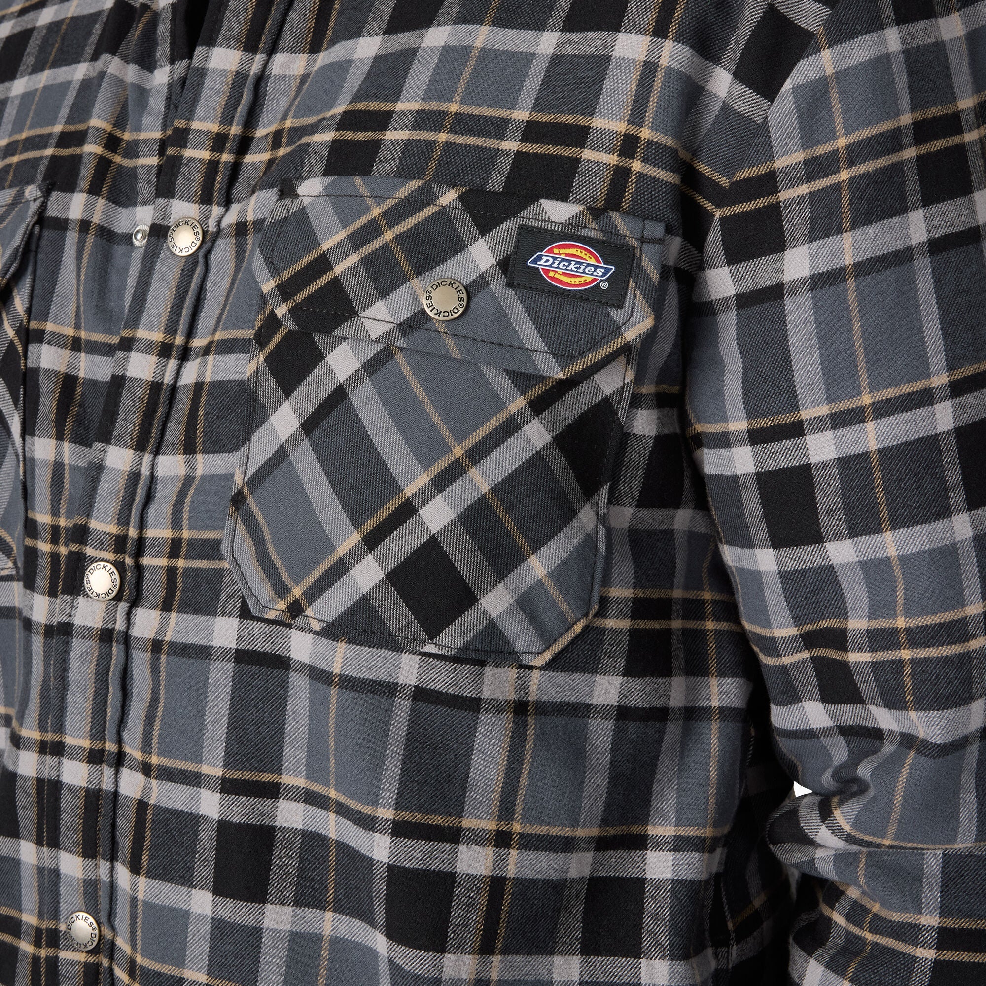 Water Repellent Fleece-Lined Flannel Shirt Jacket - Image 5