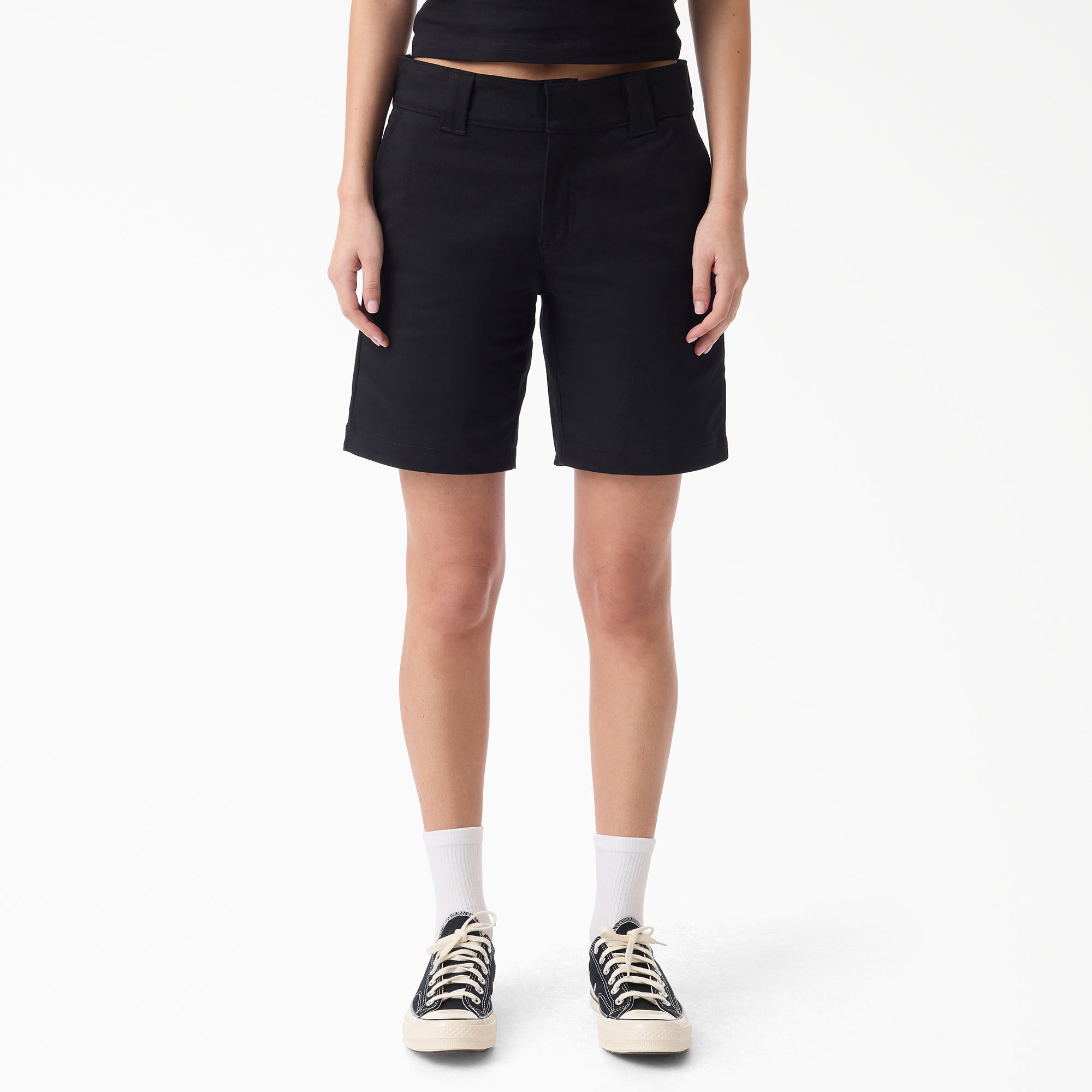 Women's Super Flex Flat Front Shorts. 9