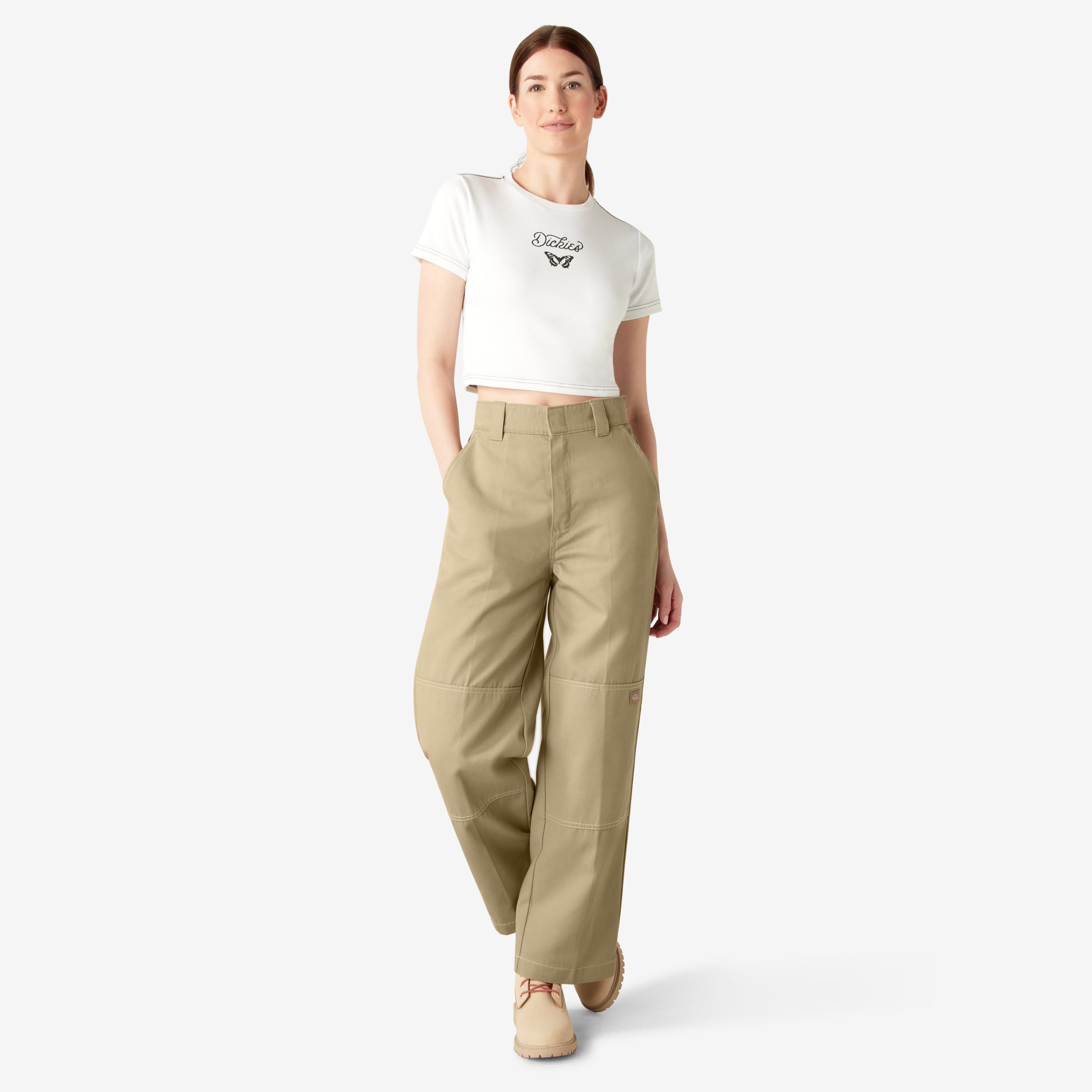 Women's Relaxed Fit Double Knee Pants - Image 5