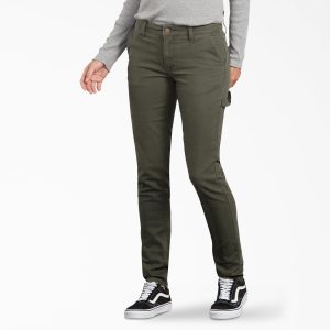 Women's FLEX Slim Fit Duck Carpenter Pants