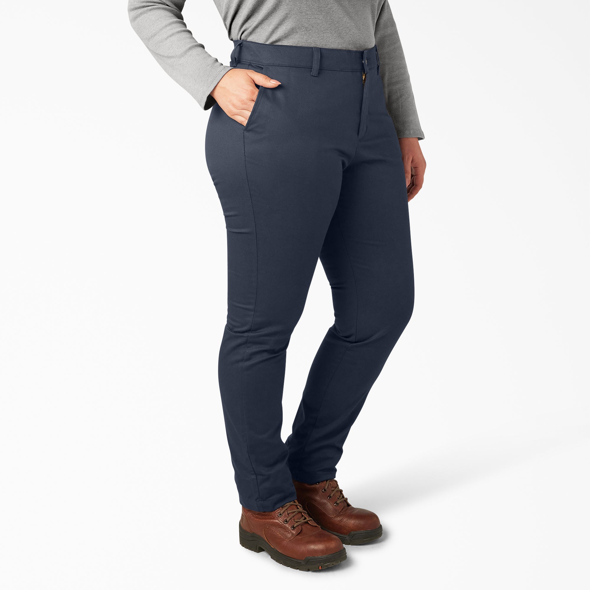 Women's Plus Mid Rise Skinny Leg Pants - Image 4