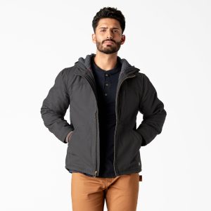 Duck Canvas High Pile Fleece Lined Jacket