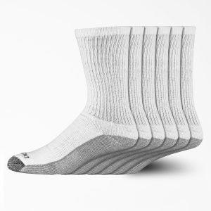 Moisture Control Crew Work Socks. Size 12-15. 6-Pack